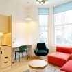 Seating area at Philbeach Studios