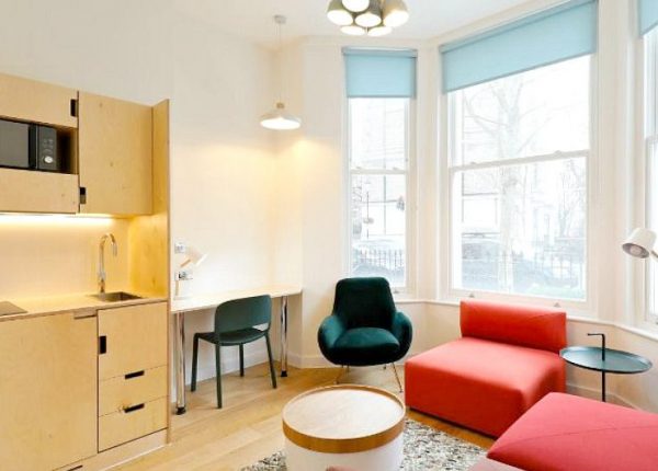 Seating area at Philbeach Studios